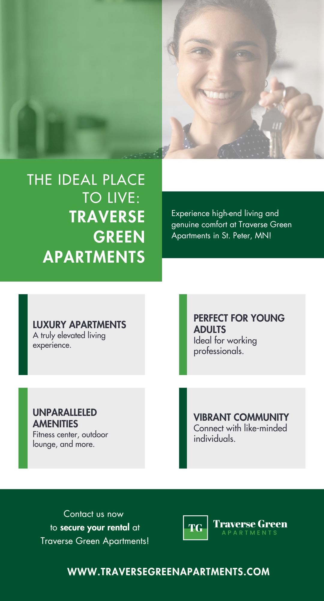 The Perfect Place to Call Home Traverse Green's Rentals Traverse Green Apartments